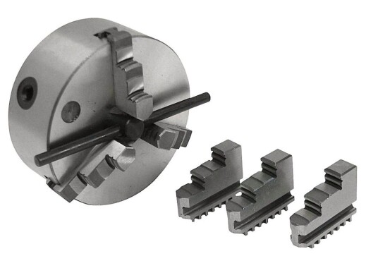 Pela 100 mm Selvsentrerende Dreiechuck med Flensmontering