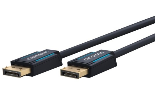 ClickTronic DisplayPort™-kabel Premium-kabel | 1x DisplayPort™-kontakt 1x DisplayPort™-kontakt 1x DisplayPort™-kontakt | 1,0 m | UHD 8K @ 60 Hz