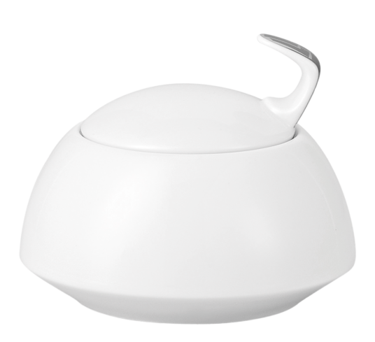 Rosenthal TAC Skin Platin sukkerskål med lokk 22 cl