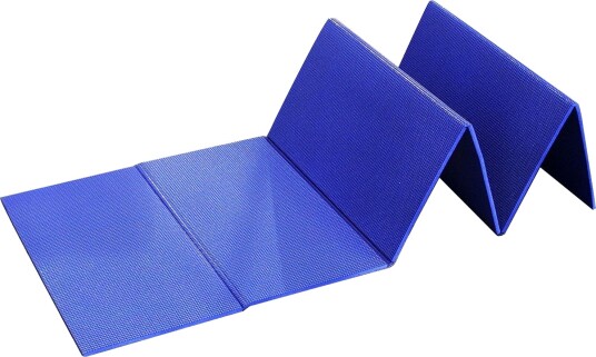 BasicNature sammenleggbart liggeunderlag, 180 x 50 x 0,8 cm blå
