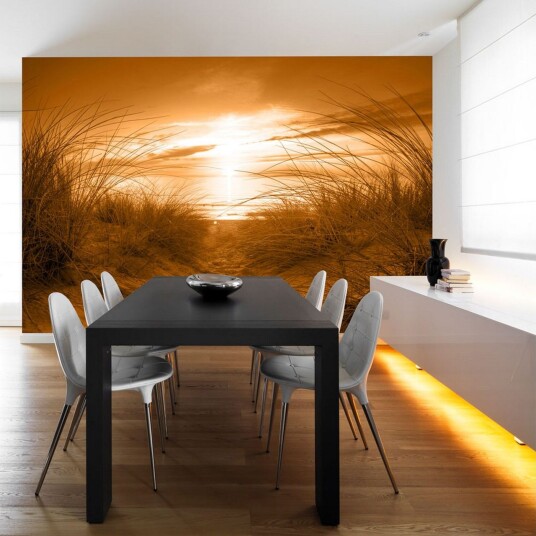 Fototapet Beach Sepia 250x175 - Artgeist sp. z o. o.