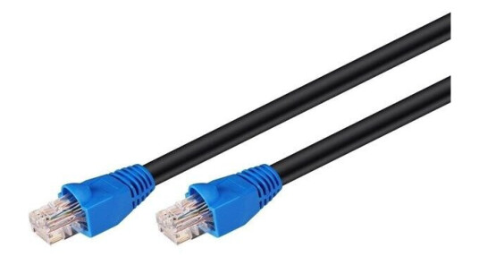Pro LAN 60m UTP CAT6 Nettverkskabel Utendørs Svart Pro LAN 60m UTP CAT6 Nettverkskabel Utendørs Svart