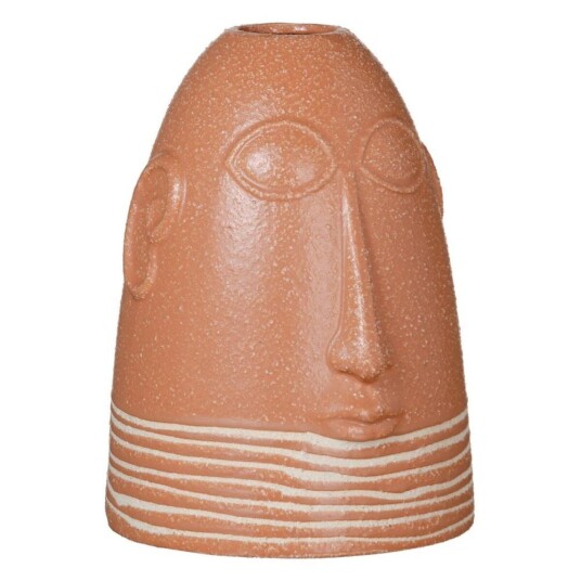 Bigbuy Home Vase 17,5 X 17,5 X 23 Cm Keramikk Laksefarget