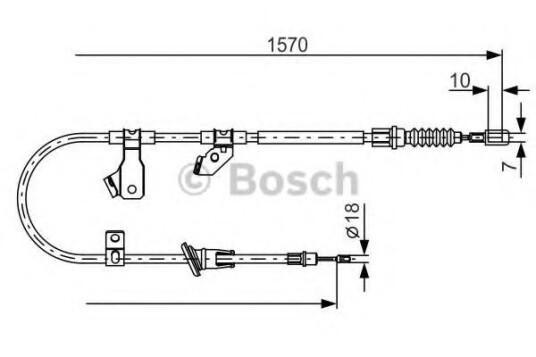 Bremsewire BOSCH 1 987 482 272