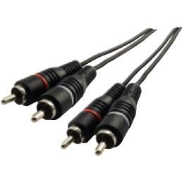 SCHWAIGER Cinch Audioverbindung 5,0 m Schwarz SCHWAIGER Cinch Audioverbindung 5,0 m Schwarz
