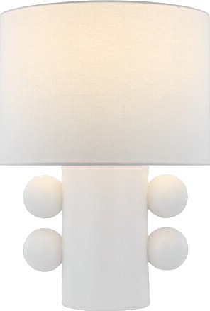Tiglia Low Table Lamp White