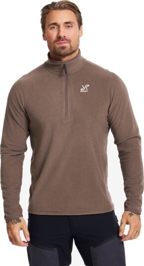 Revolutionrace Herre Overdeler Fleece & midlayers Hiker Half zip Fleece Herre Morel 4XL