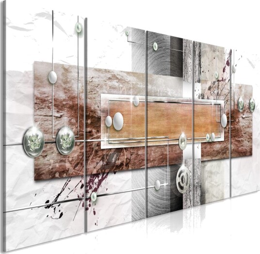 Bilde Mysterious Mechanism 5 Parts Narrow Brown 200x80 Artgeist sp. z o. o.