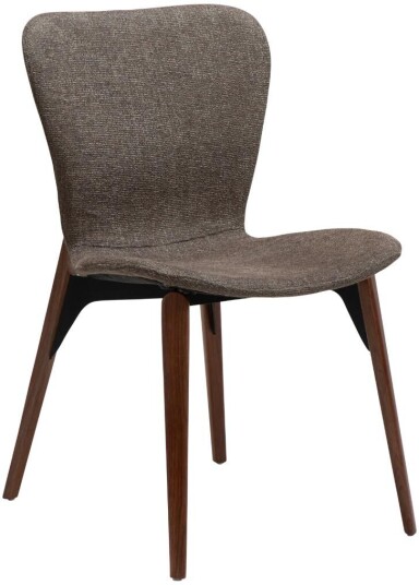 Paragon Dan Form spisestuestoler bouclé brun.
