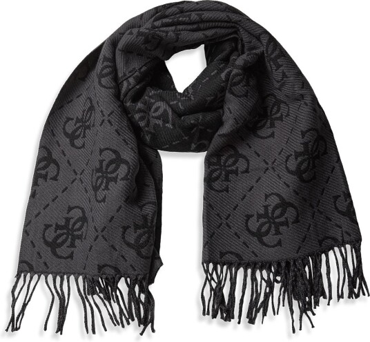 GUESS Scarf 70X190 - COAL LOGO - One Size