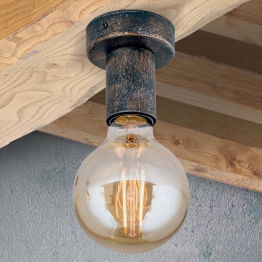Orion Taklampe Rati dimbar Brun / rust Stue / spisestue Metall Vintage
