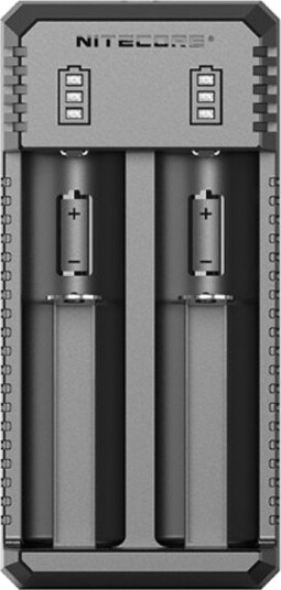 Nitecore UI2 bærbar USB-C-lader for Li-ion 14500 / 16340 / 18650 / 21700 / 26650 etc.