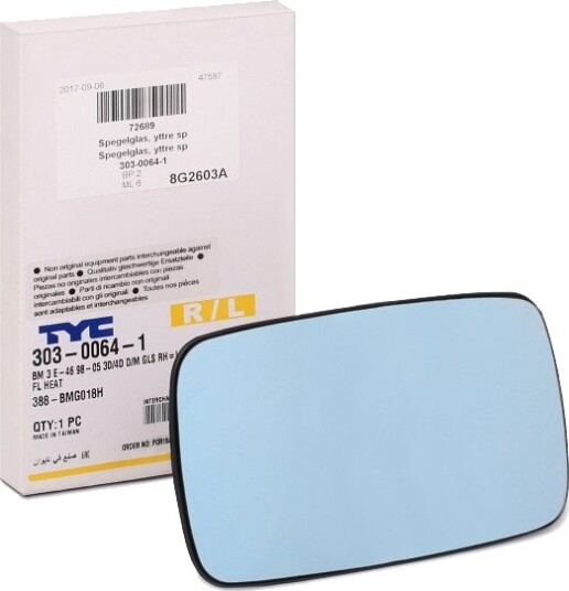 Speilglass, ytterspeil TYC 303-0064-1