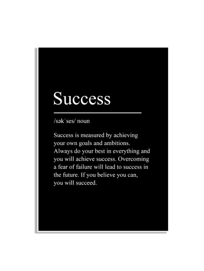 Plakat – Success / noun