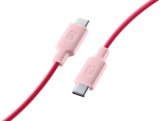 CellularLine ladekabel USB-C til USB-C 1m - Rosa CellularLine ladekabel USB-C til USB-C 1m - Rosa
