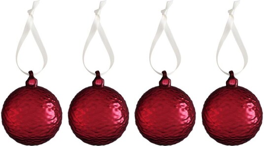 Cooee Design Gry Marble julekule Ø5 cm Deep red