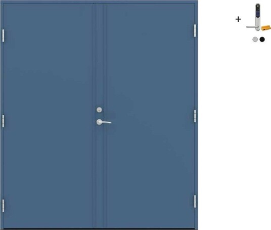 Tofløyet Ytterdør Swedoor Advance-Line Nordic Stockholm med Yale Doorman Classic Home
