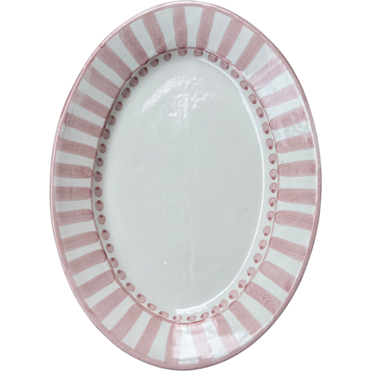 Piccola Home Riviera Serveringsfat Oval 37 cm Rosa Piccola Home Riviera Serveringsfat Oval 37 cm Rosa