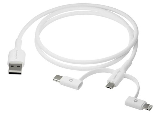 DBRAMANTE1928 RE-CHARGE 3IN1 CABLE USB A TO USB A  C + MICRO -W CABL