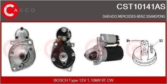 CASCO CST10141AS Starter CASCO CST10141AS Starter