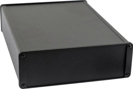 Hammond Electronics 1457T2201BK 220 × 165 × 55 mm Aluminium Svart Kabinett