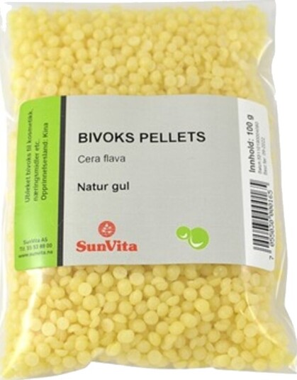 Sunvita bivoks natur gul 100 gr Sunvita bivoks natur gul 100 gr