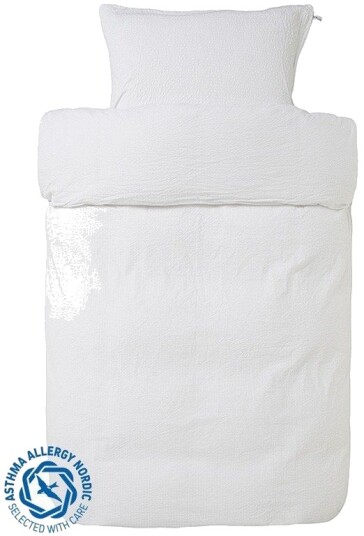 Høie Of Scandinavia Krepp sengetøy - Høie of Scandinavia - 140x220 cm - Pure hvit - 100% bomull