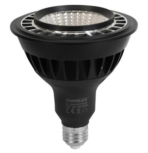 Omnilux Par-38 230v Cob 18w E-27 Led 1800k-3000k Dim2warm