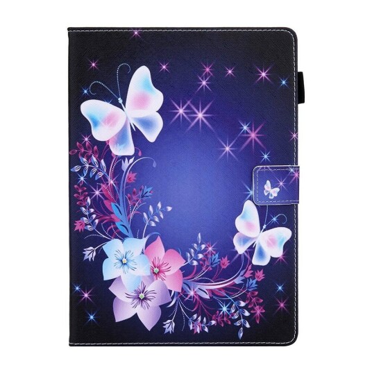 INCOVER iPad 9.7 (2018-2017) / iPad Air / iPad Air 2 PU Skinndeksel m. Stand - Blomster og Sommerfugler