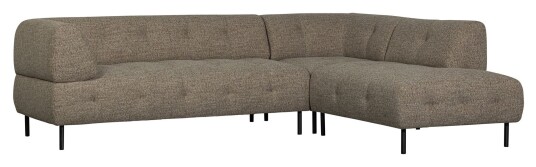 WOOOD Lloyd Sofa m. chaiselong, Høyre, Mørk brun Melange Unoliving WOOOD Lloyd Sofa m. chaiselong, Høyre, Mørk brun Melange Unoliving