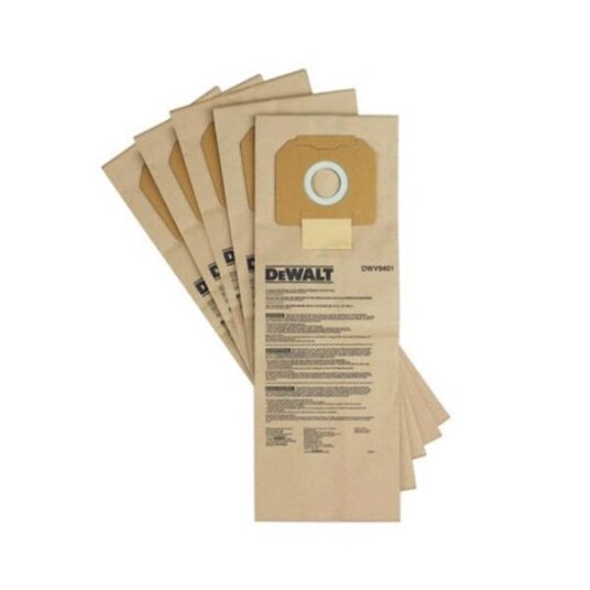 Dewalt DWV9401 Støvsugerpose 5-pakning Dewalt DWV9401 Støvsugerpose 5-pakning