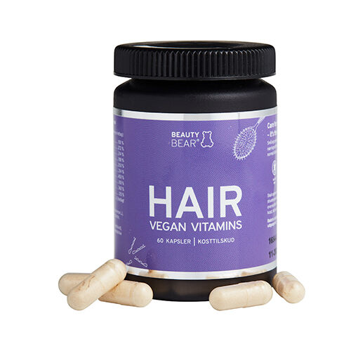 Beauty Bear HAIR vitamin kapsler 60 Kapsler Beauty Bear HAIR vitamin kapsler 60 Kapsler