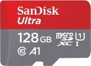 SanDisk Ultra - Flashminnekort - 128 GB - A1 / UHS Class 1 / Class10 - microSDXC UHS-I SanDisk Ultra - Flashminnekort - 128 GB - A1 / UHS Class 1 / Class10 - microSDXC UHS-I