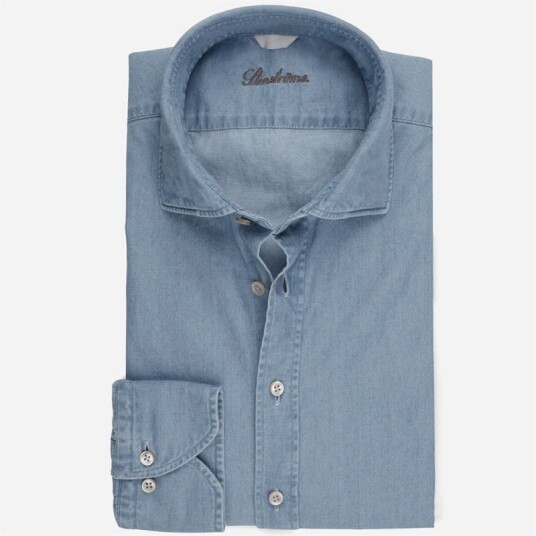 Stenströms Slimline Washed Denim Stenströms Slimline Washed Denim