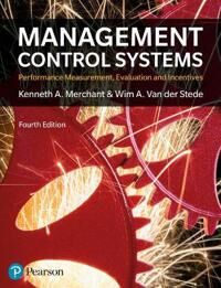 Management Control Systems Av Kenneth Merchant, Wim Van Der Stede