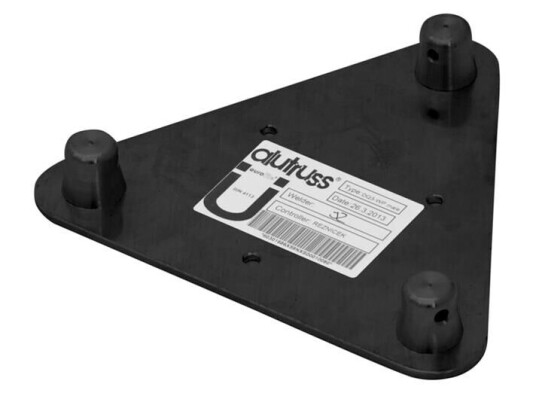Alutruss Decolock Dq3-Wpm Wall Mounting Plate Male Svart