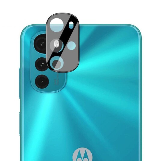 IMAK Motorola Moto G22 IMAK Beskyttelsesglass For Kameralinse – Svart Ramme