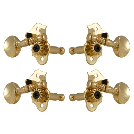 Grover 8g Sta-Tite Geared Ukulele Pegs W/metal Button - 4 Pcs. - Gull Grover 8g Sta-Tite Geared Ukulele Pegs W/metal Button - 4 Pcs. - Gull