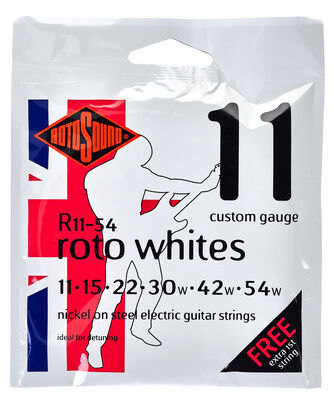 Rotosound Whites 11-54 Nickel Strings
