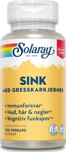 Solaray Sink 14 mg 100 kap Solaray Sink 14 mg 100 kap
