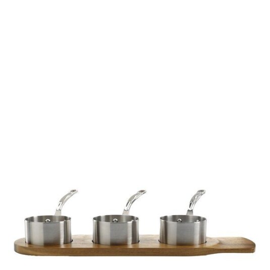 Samuel GroveServeware minikasserollesett 3 deler 9 cm stål Samuel GroveServeware minikasserollesett 3 deler 9 cm stål