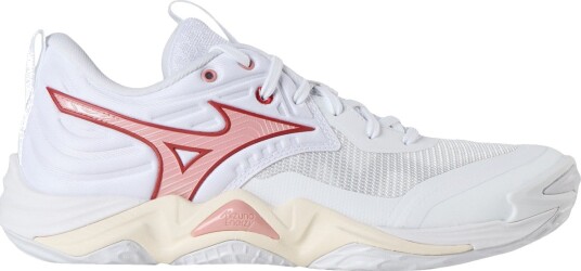 Mizuno Wave Momentum Elite Håndballsko Dame Hvit/Rød 40