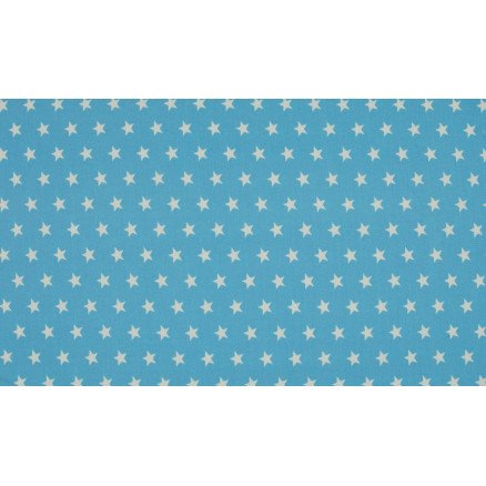 Diverse Minimals Bomullspoplinstoff Print 102 Star Blue 145cm 50cm