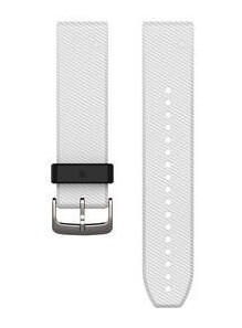 Garmin Quickfit® 22 Watch Bands, White Silicone