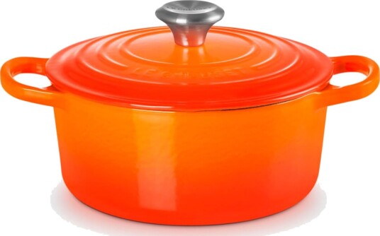 Le Creuset Signature Rund Gryte i St??pejern 18 cm Oransje
