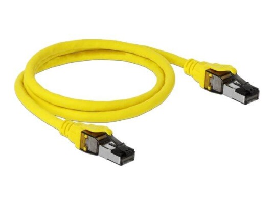 Delock Cat 8 Nettverkskabel 1 m - Gul - RJ-45