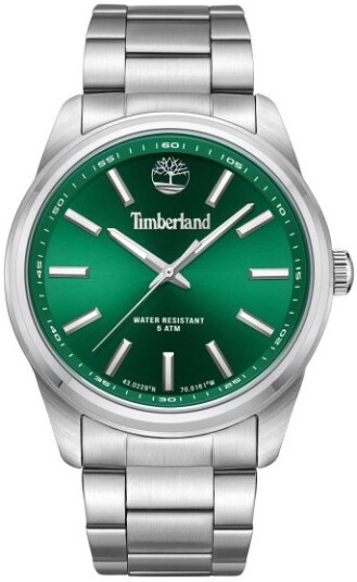 Timberland Herreklokke TDWGG0010806 Northbridge Grønn/Stål Ø45 mm