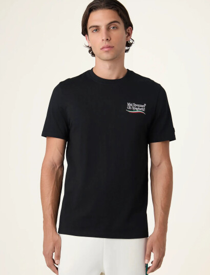 FILA Navigli Pasta Regular Graphic T-Shirt - Black - L FILA Navigli Pasta Regular Graphic T-Shirt - Black - L