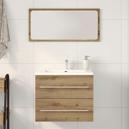 Vidaxl Badeservantskap artisan eik 60x38,5x48 cm konstruert tre 862027