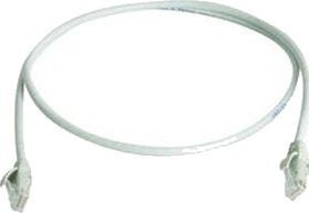 Telegärtner 100009268 Rj45 Nettverkskabel Patchkabel Cat 6 15,0 M Grå Flammehemmende Med Bøyebeskyttelseshylse 1 Stk.